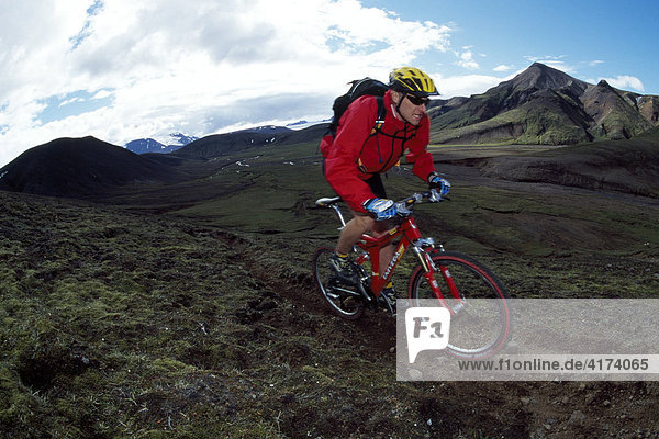 Mountain biking  Hveravellir  Pjofadalir  Iceland