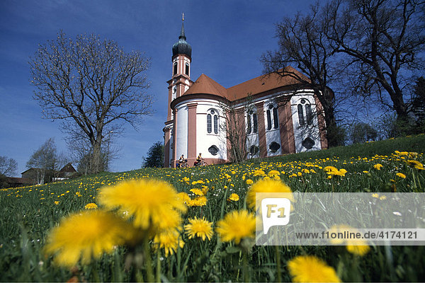 König Ludwig-Tour  Basilika  Vilgertshofen  Allgäu  Bayern  Deutschland