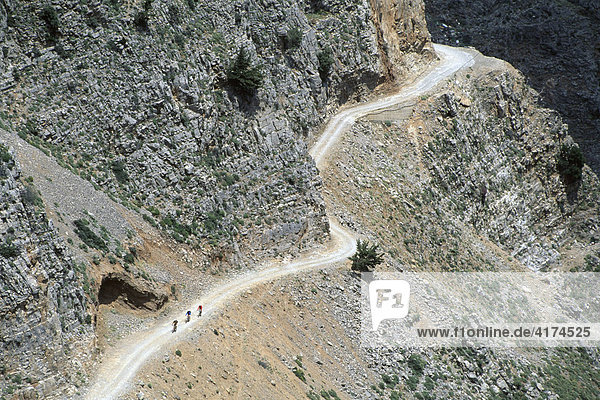 Mountainbiking  Ida-Gebirge  Kreta  Griechenland