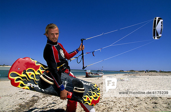 Kitesurfing  Djerba  Tunisia  Africa