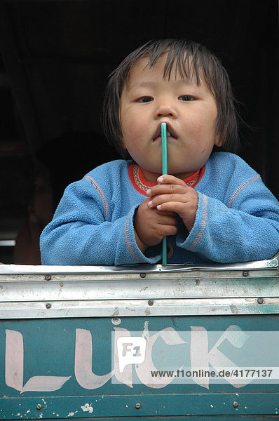 Kind  luck  Bhutan  Asien