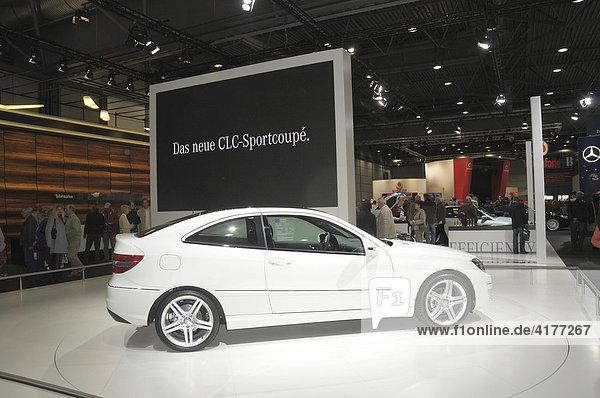 Informationsstand Mercedes  Mercedes CLC 180  AMI Automobil International  Leipziger Messe  Leipzig  Sachsen  Deutschland