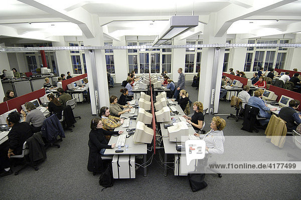 Call center of the Forsa  society for social research and statistical analysis  Berlin  Germany