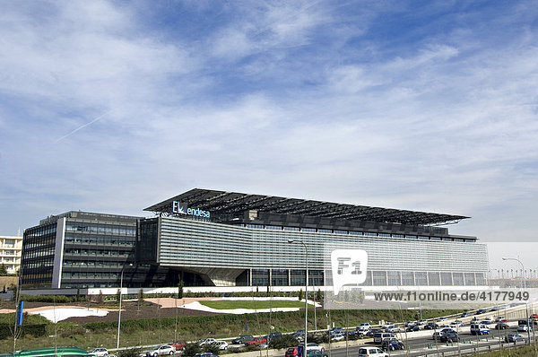 Hauptquartier des Energiekonzerns Endesa  Madrid  Spanien