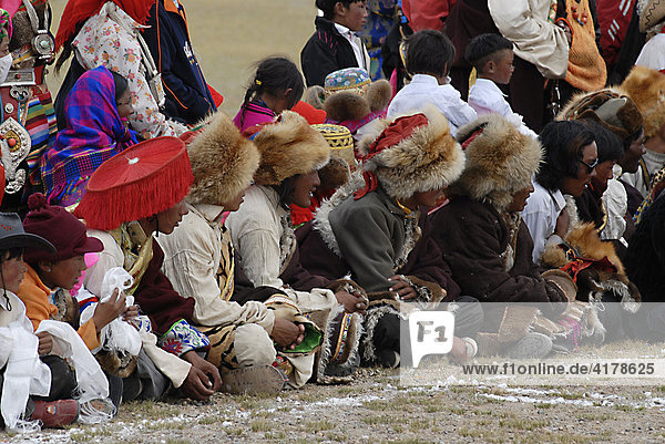 Nomadenfest am Mount Kailash  Provinz Ngari  Tibet  China