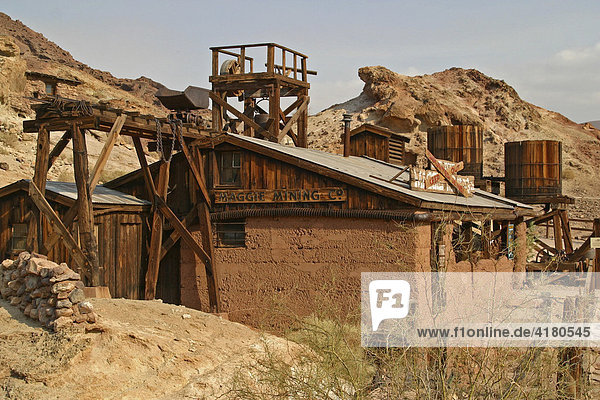 The former Ghosttown Calico is used as a tourist attraction Calico California United States of America USA