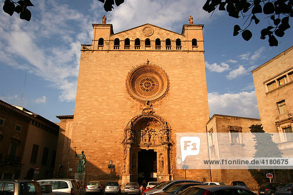 Sant Francesc church in the old town of Palma de Mallorca  Majorca  Spain  Europe