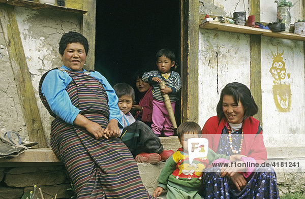 Familienleben in buthan