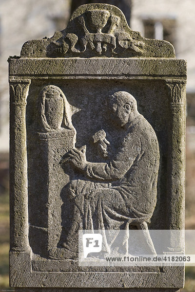 Grab von Johannes Leeb  1790-1863  Bildhauer  Alter Südfriedhof München  Bayern  Deutschland