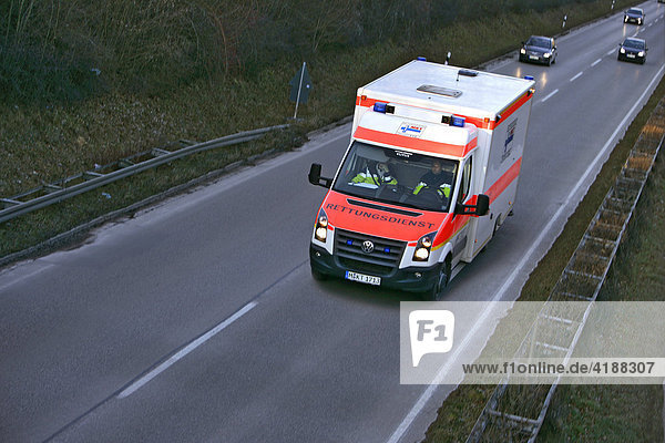 Unfall-Rettungsdienst  Standort München  Bayern  Deutschland