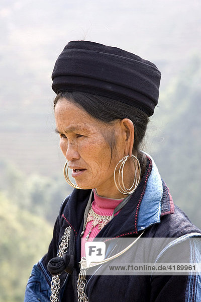 Dao - Frau in den Bergen von Nordvietnam  Vietnam  Asien