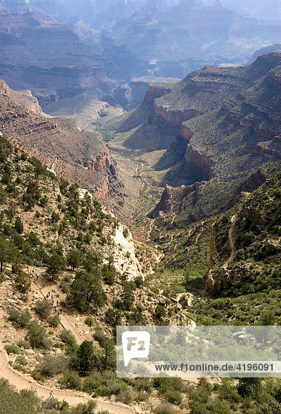 Bright Angel Trail  South Rim  Grand Canyon National Park  Arizona  USA  Nordamerika