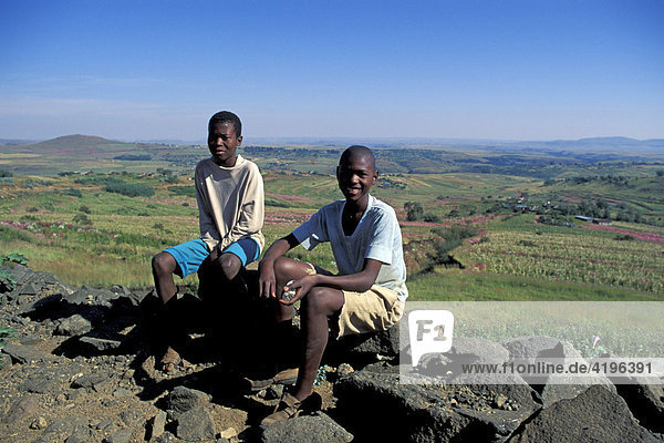 Zwei Jungen Lesotho