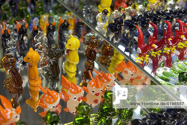Glasfiguren bei Gordiola Manufaktur Mallorca