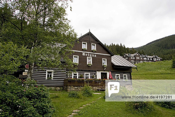 Holzhaus  Obrí Dul  Riesengebirge  Tschechien