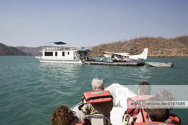 House boat Talbot Bay Western Australia WA Australia
