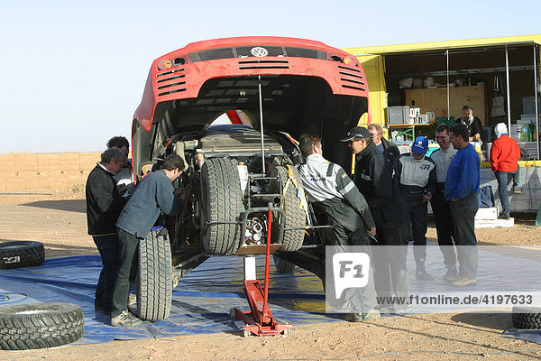 Paris-Dakar Fahrzeug Tarek  Prototyp Test in Marokko  Afrika