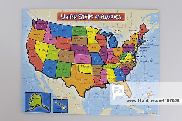 Puzzle  Vereinigte Staaten von Amerika  USA