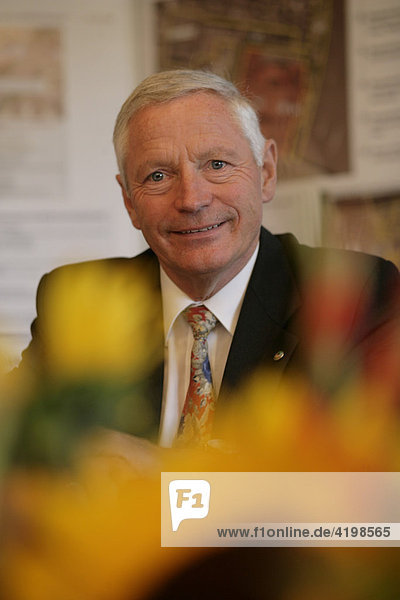 Der Präsident des Zentralverbandes Gartenbau  Klaus Zwermann