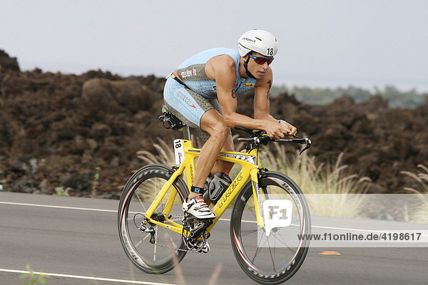Ironman-Triathlet Chris Lieto (USA) in Hawaii  USA