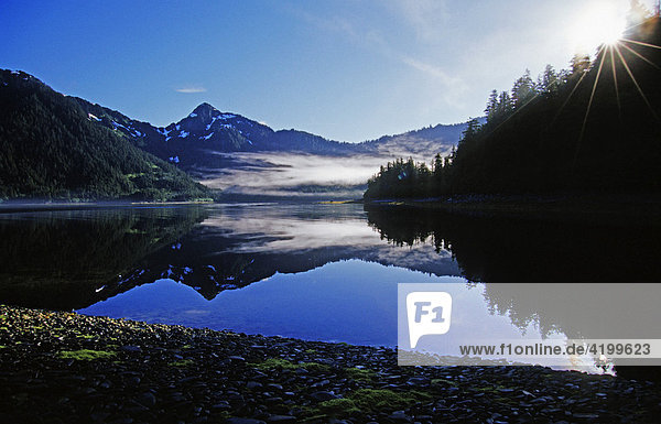 Fjordlandschaft im Prince William Sound  Alaska  USA