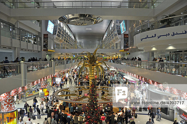 Duty Free Shops at Sheikh Rashid Terminal  Dubai International Airport  Dubai  United Arab Emirates  Asia