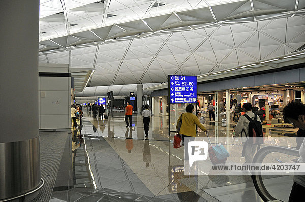 Flughafen von Hongkong  China  Asien
