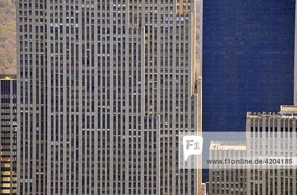 Blick vom Empire State Building zum General Electric Building  Manhattan  New York City  USA