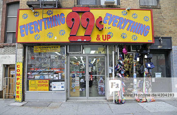 99 Cent Store  Billigladen  Manhattan  New York City  USA