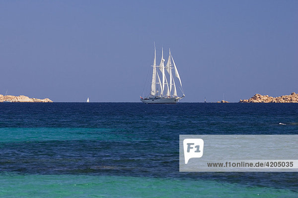 Luxury sailing yacht  Costa Smeralda  Sardinia