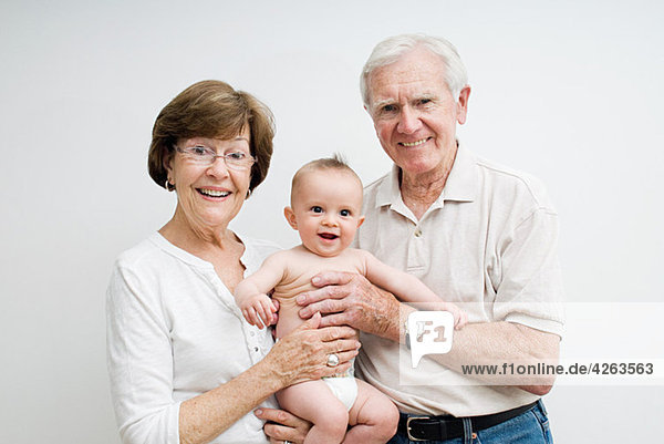 Grandparents with baby grandson