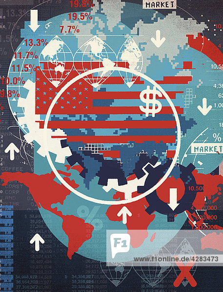 Collage zur Weltwirtschaft