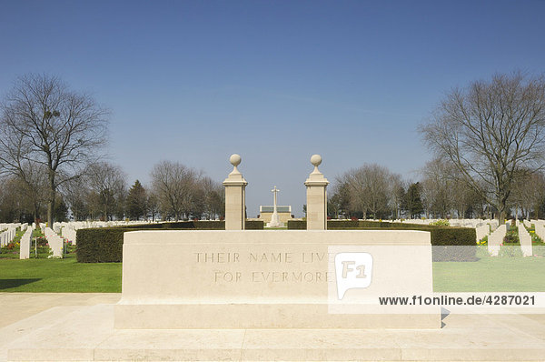 Beny-Sur-Mer kanadischen War Cemetery  Normandie  Frankreich