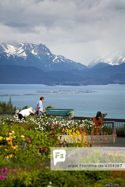 Kachemak Bay with the Kenai Mountains in the background in Southcentral Alaska during Summer