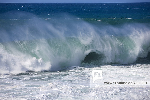 Playa del Ingles  Spanien  Europa  Kanarische Inseln  La Gomera  Insel  Brandung  Sturm  Wellen  Gischt  Meer  Atlantik