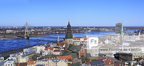 Lettland  Lettisch  Europa  Baltikum  Stadt  Riga  Architektur  Osteuropa Daugava  Fluss  Gebäude  Haus  europäisch  Weltkulture