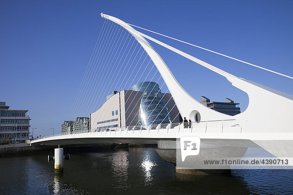 Republic of Ireland  Dublin  The Samuel Beckett Bridge  Designer and Architect Santiago Calatrava