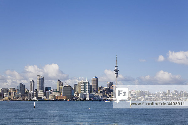 Neuseeland  Auckland  Nordinsel  Blick auf das Stadtleben