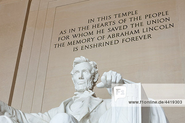 Lincoln Memorial  Washington DC  USA