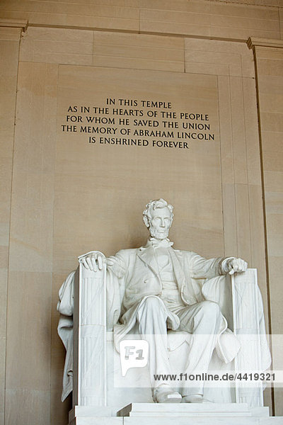 Lincoln Memorial  Washington DC  USA