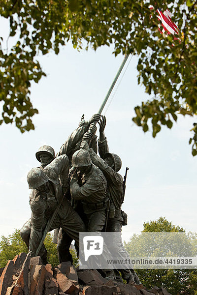 Marine Corps War Memorial  Arlington  Virginia  USA