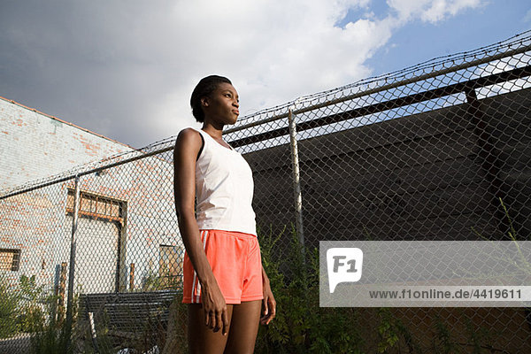 Female runner in brooklyn