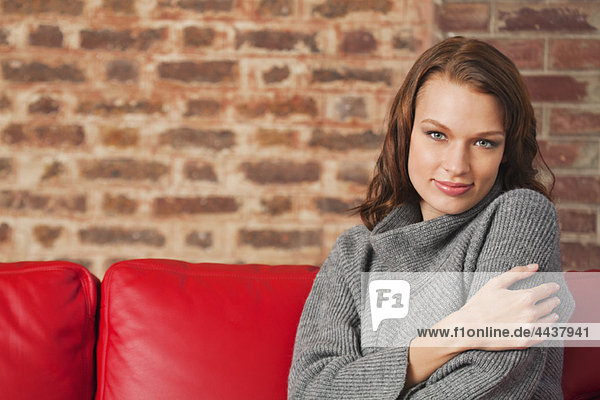 Young woman smiling at camera