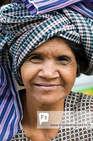 Woman in market Pursat Cambodia
