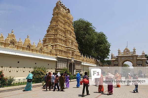 India  Karnataka  Mysore  one of the twelve temples inside the Amba Vilas Palace or Maharaja Palace