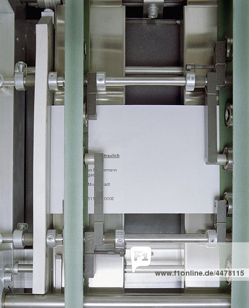 Detail einer Druckmaschine