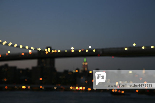 Blick auf die Manhattan Bridge  New York  USA