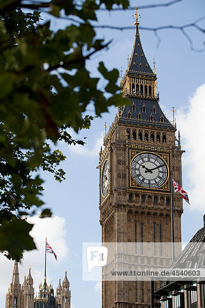 Big Ben clock tower  Westminster  London