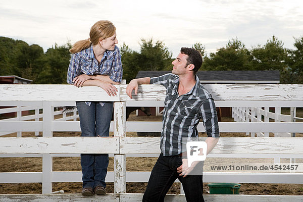 Couple in paddock