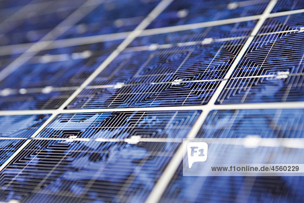 Solarmodul  extreme Nahaufnahme